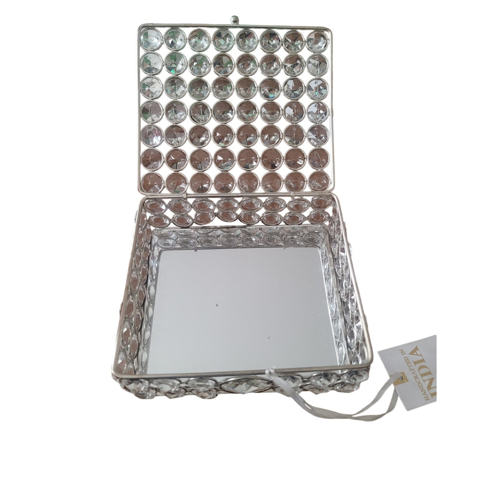 Square Crystal Jewelry Box