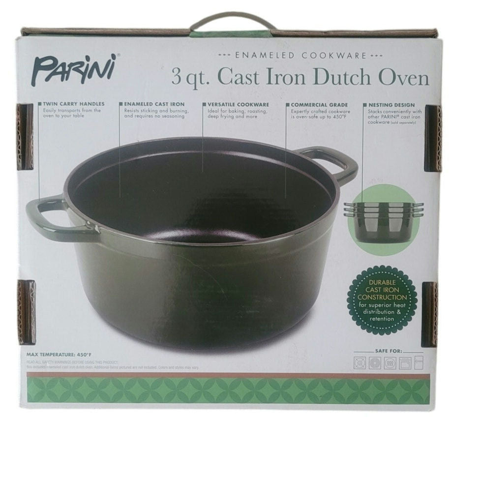 Parini 3qt. Cast Iron Dutch Oven
