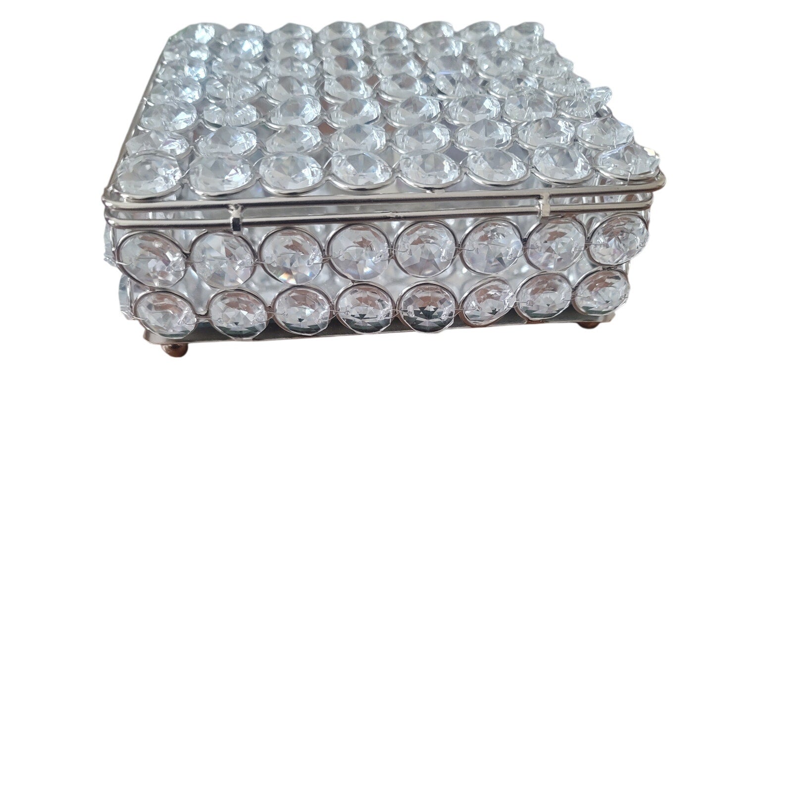 Square Crystal Jewelry Box