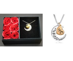 Open image in slideshow, Necklace W/Rose Soap Gift Box For Mom
